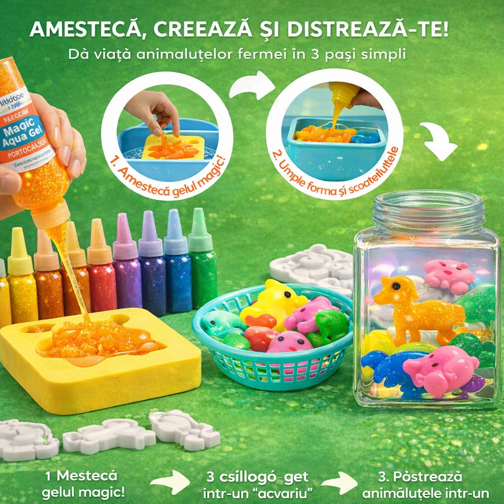 Animăluțe magice din apă – Ferma (3+ ani)