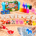 Magic Water Squishies – Set creativ pentru realizarea figurinelor 3D | Fermă | 3+ ani