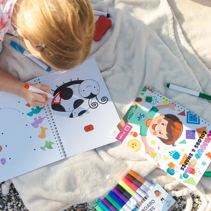 Curious Child: Caiet Montessori de culori și forme (5+ ani)
