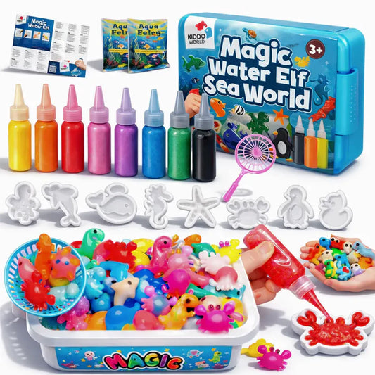 Elfii Magici de Apă "Sea World" – set pentru crearea figurinelor 3D pentru copii 2+