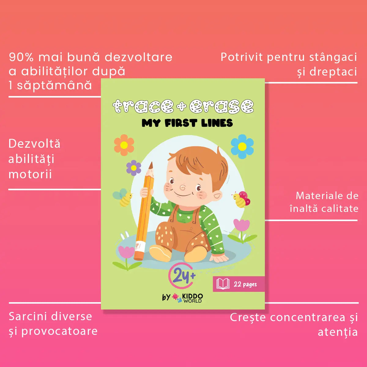 SCRIE & ȘTERGE: My First Lines (2+ ani)