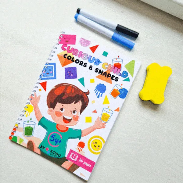 Curious Child: Caiet Montessori de culori și forme (5+ ani)