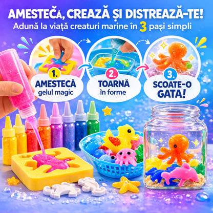 Spiridușii magici de apă, Lumea Mării, 8 Culori și 8 Matrițe