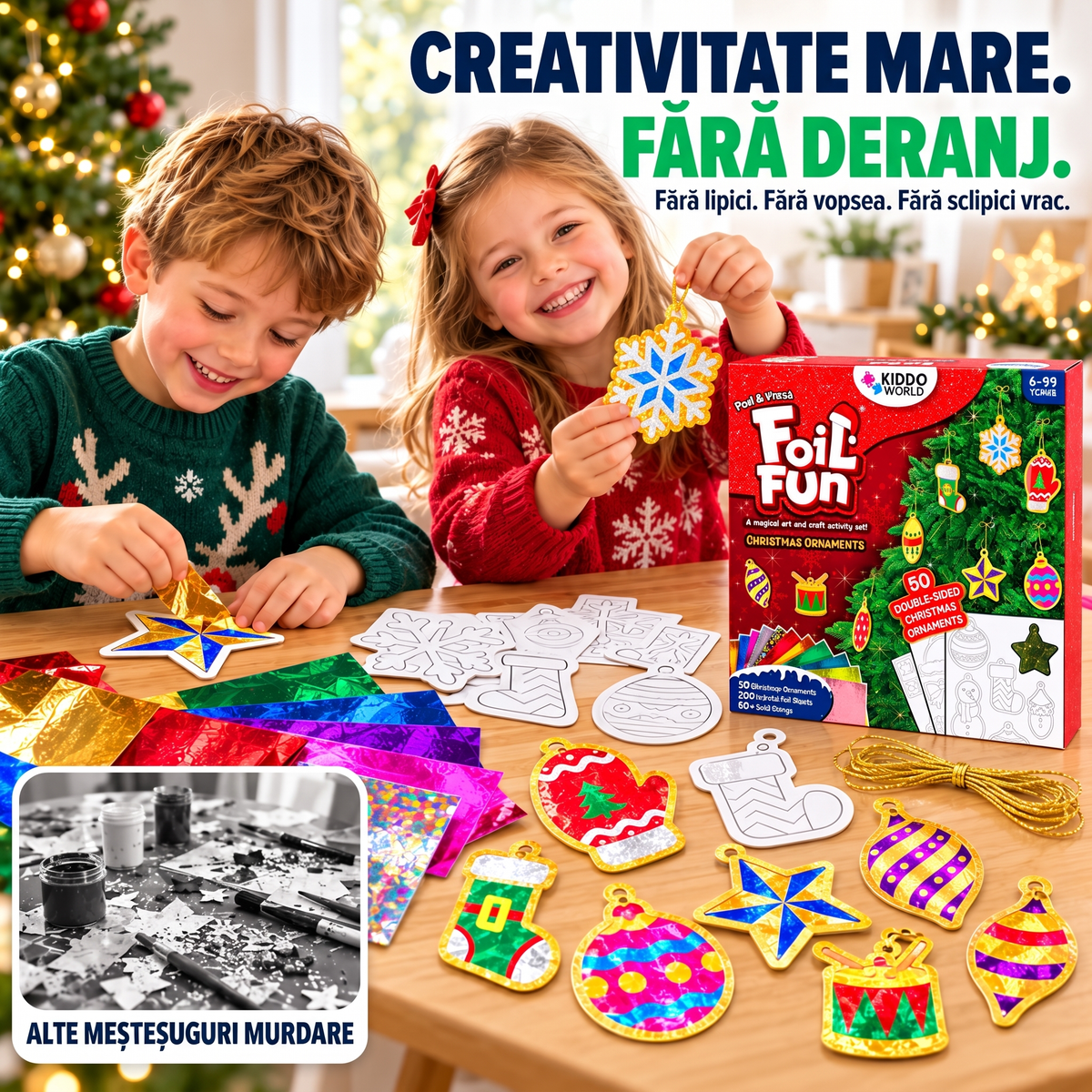 Foil Fun – ornamente de Crăciun strălucitoare, imaginea 3