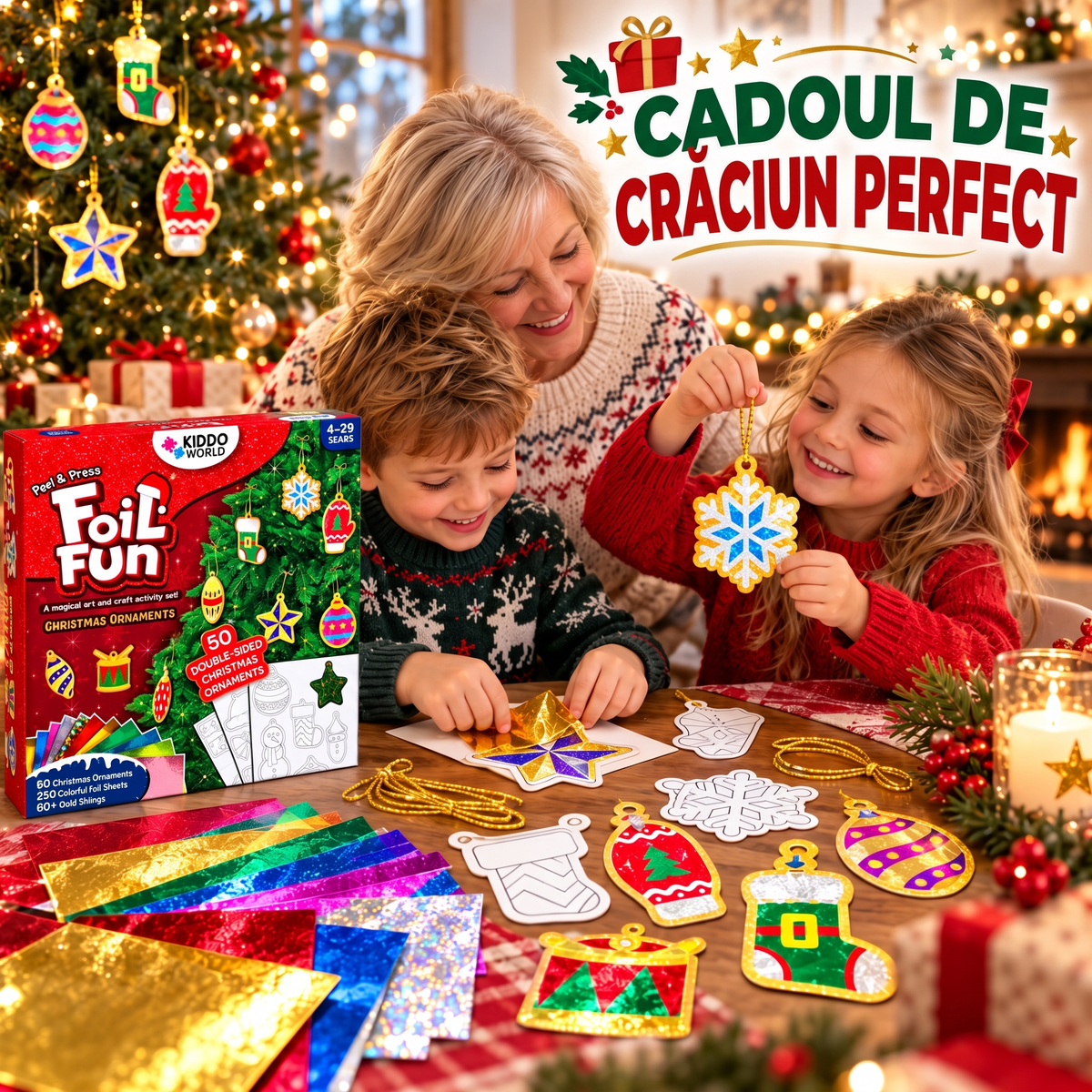 Foil Fun – ornamente de Crăciun strălucitoare, imaginea 4