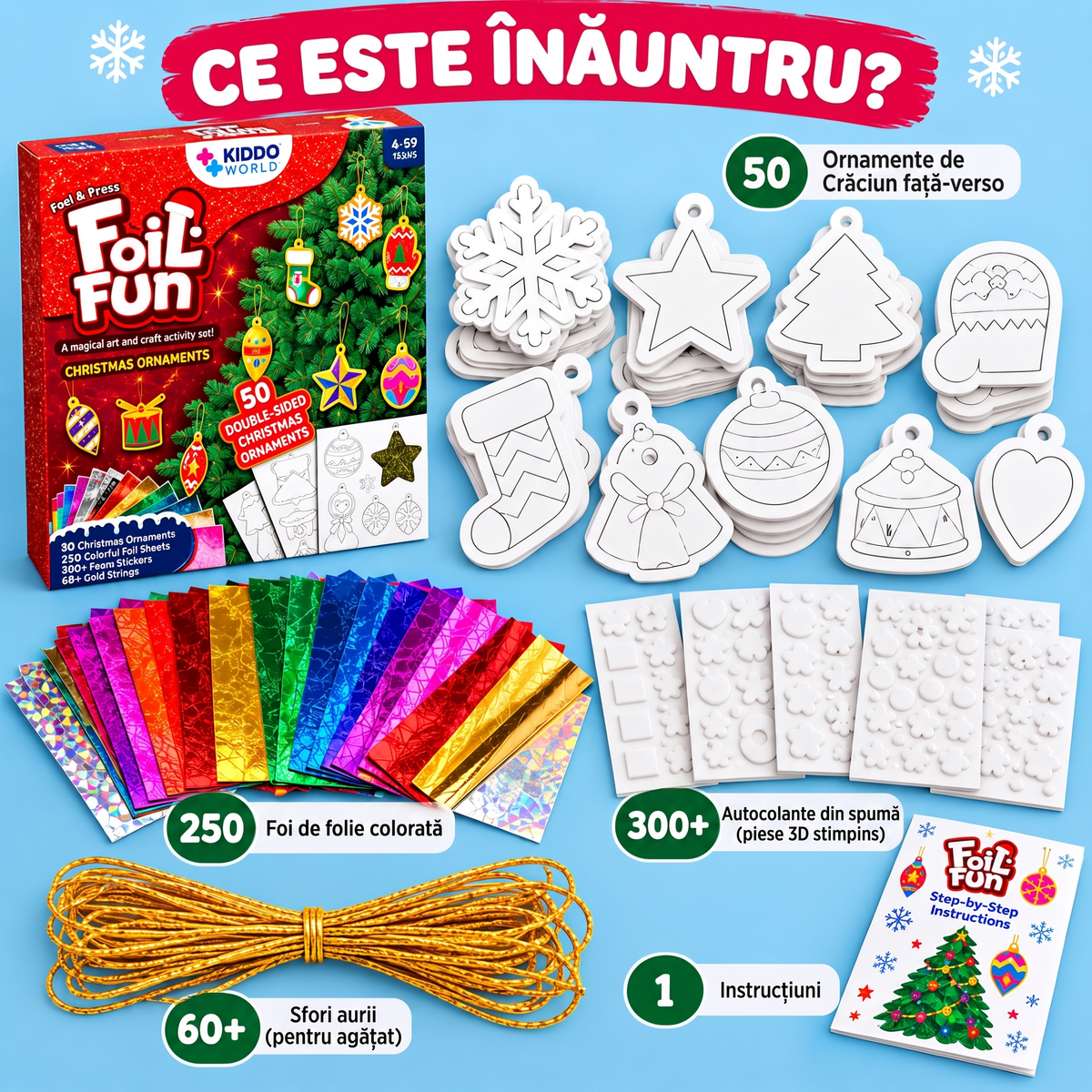 Foil Fun – ornamente de Crăciun strălucitoare, imaginea 6
