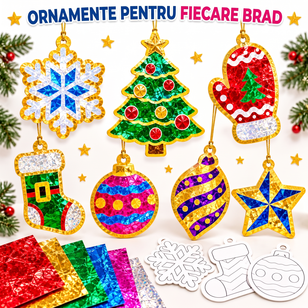 Foil Fun – ornamente de Crăciun strălucitoare, imaginea 7
