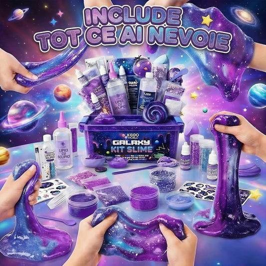 Galaxy Slime Kit | Joc senzorial STEM | pentru copii 4+