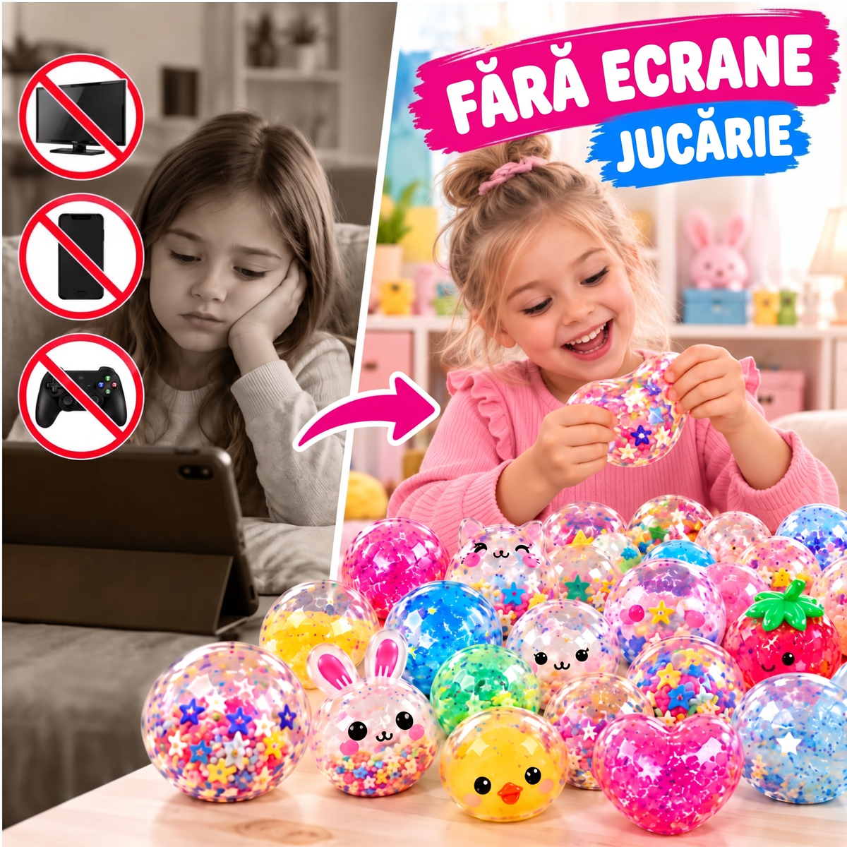 Nano Tape Bubble Squishies – Set creativ de 41 de piese (4+ ani)