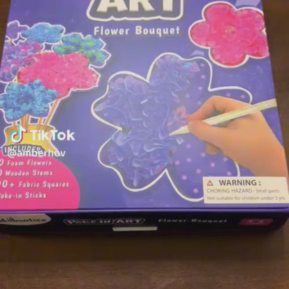Apasă și creează – Set creativ magic pentru realizarea florilor (4–9 ani)
