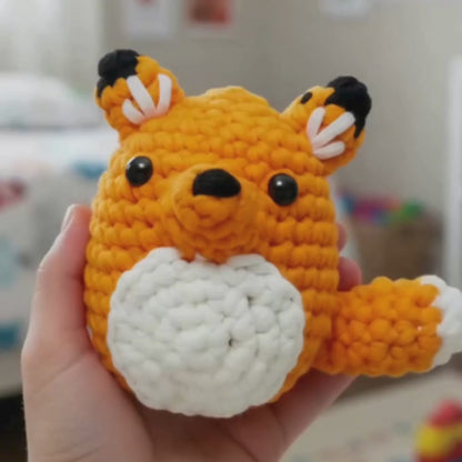 Set de croșetat pentru începători | Vulpița Sofia | Potrivit pentru 10+