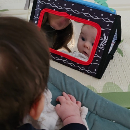 Jucărie senzorială pentru joaca pe burtică cu claxon | 0–12 luni