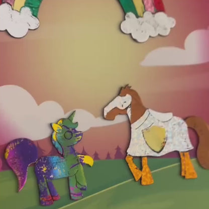 Foil Fun: Unicorni și Prințese – Creează povești strălucitoare fără mizerie! (4+ ani)