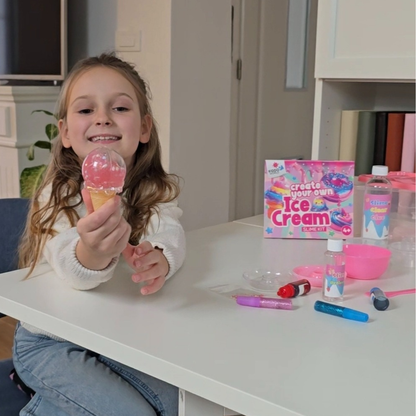 Set creativ SLIME, 19 piese | Petrecere cu înghețată