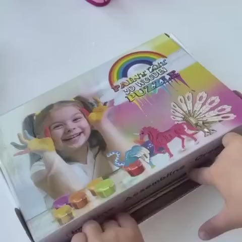 Puzzle 3D de Pictat Montessori