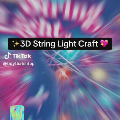 Set creativ cu lumini 3D din fire colorate (6+ ani)